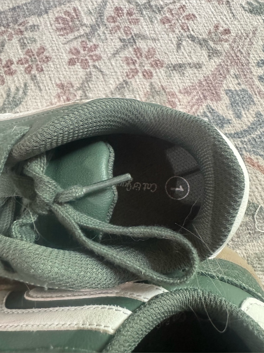 Cat & Jack Green and White Kids Sneakers